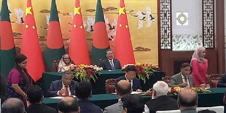 বাংলাদেশ ও চীনের মধ্যে ২১টি সমঝোতা স্মারক ও চুক্তি এবং ৭টি ঘোষণাপত্র সই