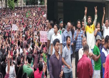 ঢাকার রাজপথে সাধারণ জনতার উল্লাস