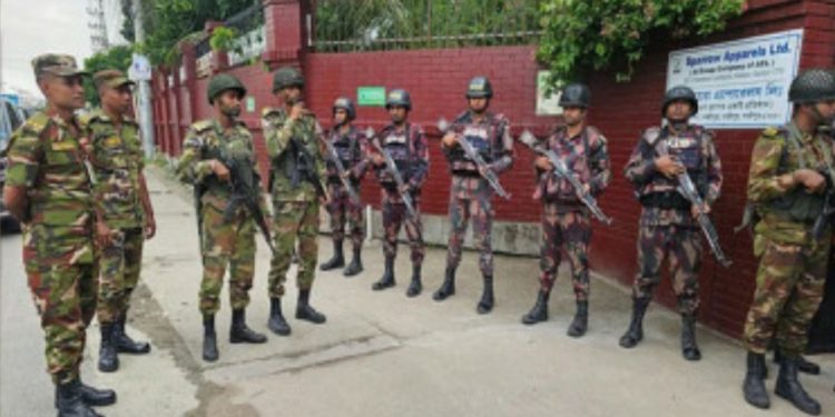 শিল্প-কারখানার নিরাপত্তা নিশ্চিত করবে সেনাবাহিনী