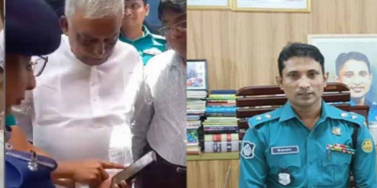 স্বরাষ্ট্রমন্ত্রীকে ভিডিও দেখানো সেই ডিসি পুলিশ হেফাজতে