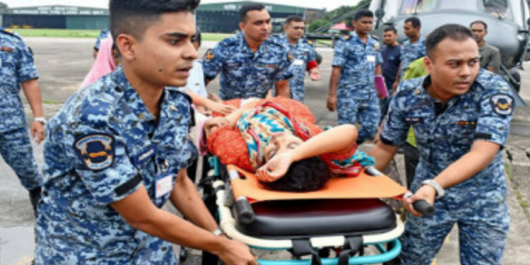 সশস্ত্র বাহিনী এক দিনে তিন হাজার বন্যার্তকে উদ্ধার করেছে