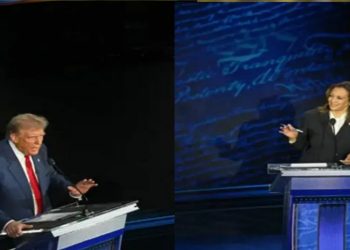 মুখোমুখি বিতর্কে কমলা হ্যারিস ও ডোনাল্ড ট্রাম্প