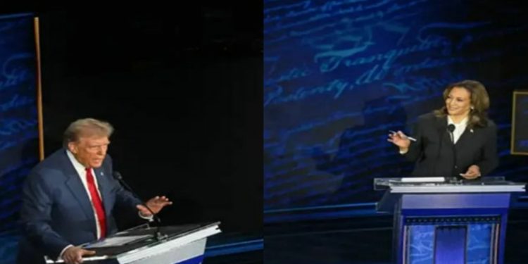 মুখোমুখি বিতর্কে কমলা হ্যারিস ও ডোনাল্ড ট্রাম্প