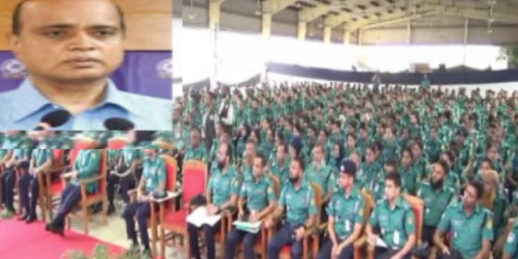 পুলিশ সদস্যদের নতুন উদ্যমে কাজ করার আহ্বান জানিয়েছেন মাইনুল হাসান