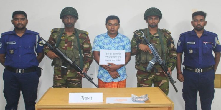 যৌথ বাহিনীর অভিযানে মির্জাগঞ্জে ইয়াবাসহ মাদক বিক্রেতা গ্রেফতার