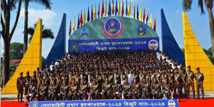 অনুষ্ঠিত হলো নবীন সেনা সদস্যদের শপথ