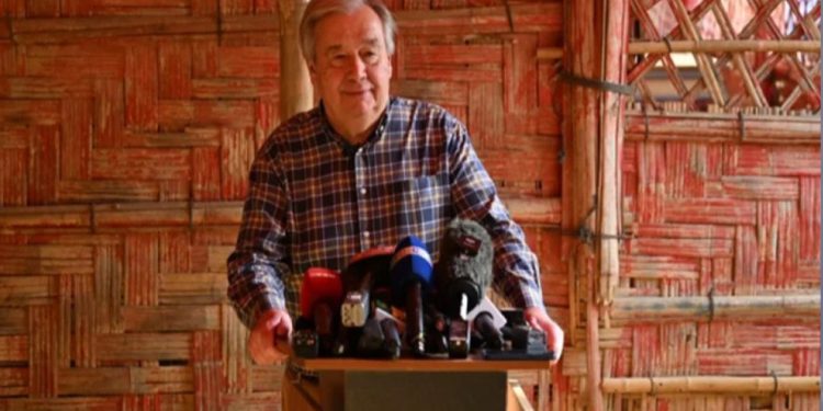 রোহিঙ্গারা মিয়ানমারে ফেরার ইচ্ছা প্রকাশ করেছে: জাতিসংঘ মহাসচিব