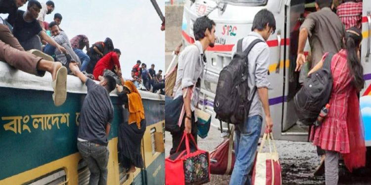 ঈদে প্রায় পৌনে দুই কোটি মানুষ তিনটি পথ ব্যবহার করে গ্রামে ফিরবেন, ভোগান্তি কেমন হবে?