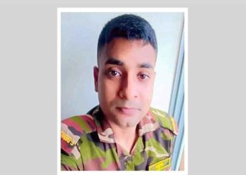 মোটরসাইকেল বৈদ্যুতিক খুঁটির সঙ্গে সংঘর্ষে সেনা সদস্যের মৃত্যু