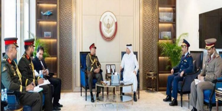 কাতারের উপপ্রধানমন্ত্রীর সঙ্গে সেনাপ্রধানের সাক্ষাৎ