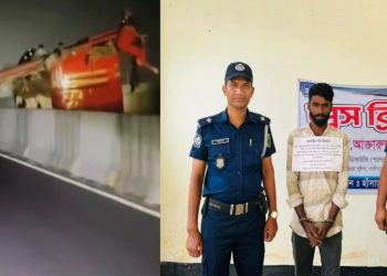 ঢাকা-মাওয়া এক্সপ্রেসওয়েতে ছাদ উড়ে যাওয়া বাসের চালক শহিদুল শেখ গ্রেপ্তার