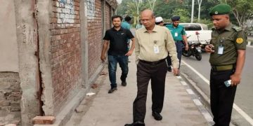 হাতিরঝিলে ভেঙে যাওয়া সীমানা দ্রুত মেরামতের নির্দেশ রাজউকের