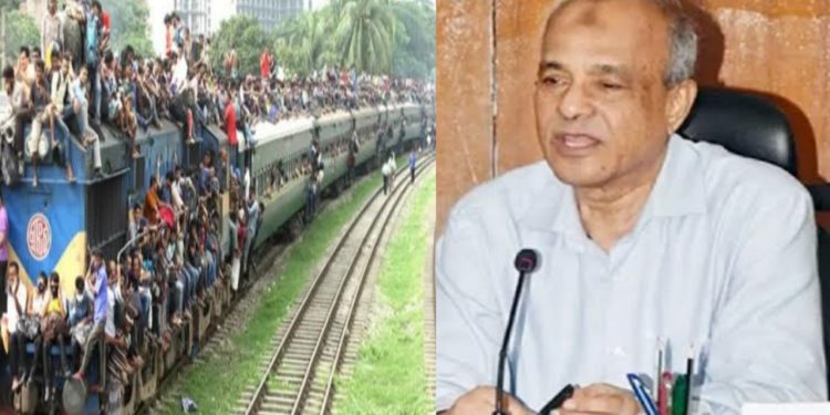 ট্রেনের ছাদে ভ্রমণ কোনো ভাবেই মেনে নেয়া হবে না: জাহাঙ্গীর আলম চৌধুরী