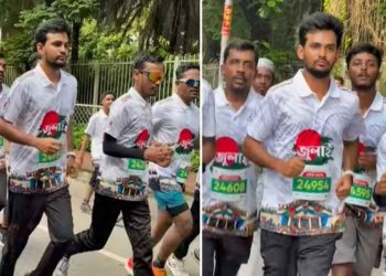 জুলাই গণঅভ্যুত্থান উপলক্ষে আয়োজিত ম্যারাথনে অংশ নিলেন আসিফ মাহমুদ