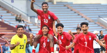 এক গোলের জয়ে সিঙ্গাপুরকে হারাল বাংলাদেশ