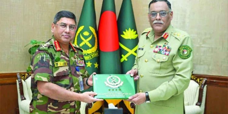বাংলাদেশ সেনাপ্রধানের সঙ্গে সাক্ষাৎ পাকিস্তান যৌথবাহিনী চেয়ারম্যানের