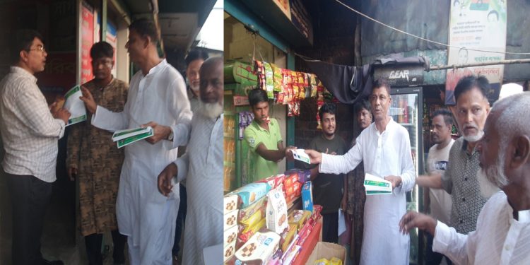 ৩১ দফা বাস্তবায়নের লক্ষ্যে লিফলেট বিতরণ ও গণসংযোগ করেছেন ভিপি মিজানুর রহমান