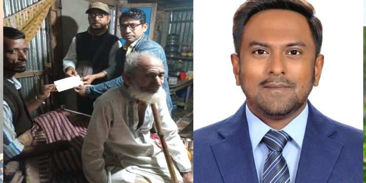 অসহায় রজব আলী’র পাশে দাঁড়ালো ‘চেতনা পরিবেশ ও মানব উন্নয়ন সংস্থা’