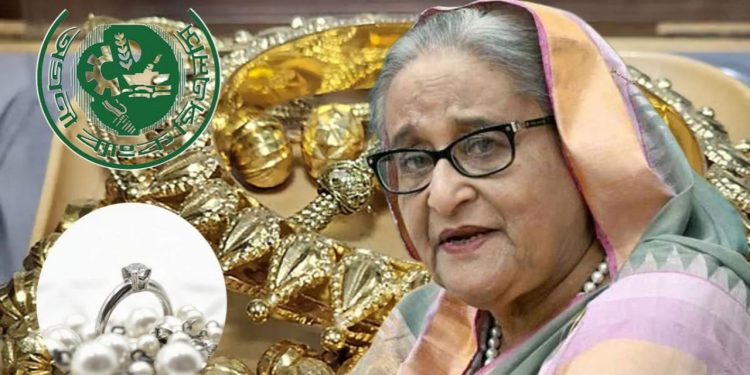 স্বর্ণালংকারের পাশাপাশি হাসিনার লকার থেকে উদ্ধার হীরা, মুক্তা ও মূল্যবান রত্ন