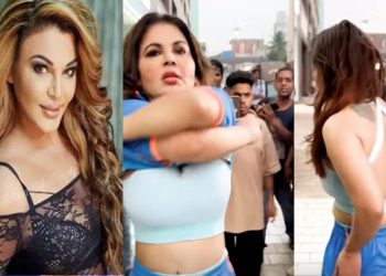প্রকাশ্য রাস্তায় একের পর এক পোশাক খুলতে দেখা গেছে রাখি সাওয়ান্তকে, ভাইরাল ভিডিও