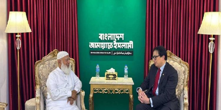জামায়াত আমির ডা. শফিকুর রহমানের সঙ্গে সিঙ্গাপুর হাইকমিশনের চার্জ দ্য অ্যাফেয়ার্সের সাক্ষাৎ