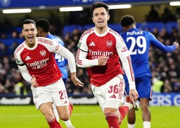 ইংলিশ লিগ কাপের সেমিফাইনালের প্রথম জয় পেয়েছে আর্সেনাল