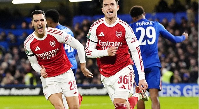 ইংলিশ লিগ কাপের সেমিফাইনালের প্রথম জয় পেয়েছে আর্সেনাল