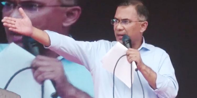 ধানের শীষকে জয়ী করে সবাই মিলে দেশ গঠনের কাজে হাত দিতে হবে: তারেক রহমান