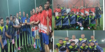 প্রদর্শনি ম্যাচে হার্ভার্ড ফুটবল একাডেমি ৭-২ গোলে হারিয়েছে সোনালী অতীত নাইট ফুটবল দল শ্রীমঙ্গলকে