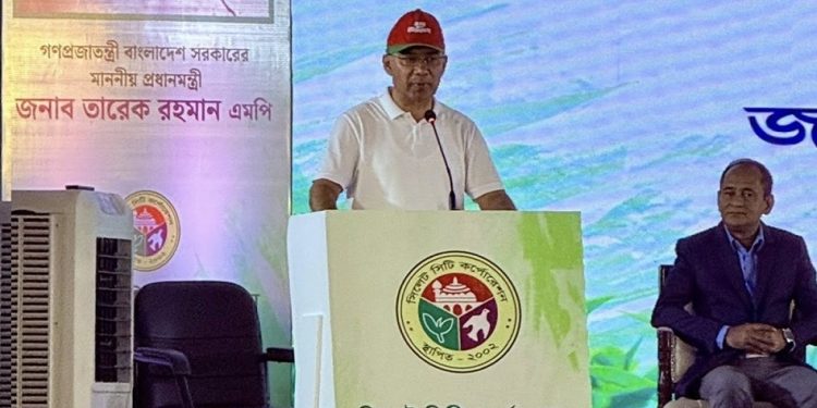 সিলেট নগর সুরক্ষা বাঁধ প্রকল্পের ভিত্তিপ্রস্তর স্থাপন করলেন প্রধানমন্ত্রী তারেক রহমান