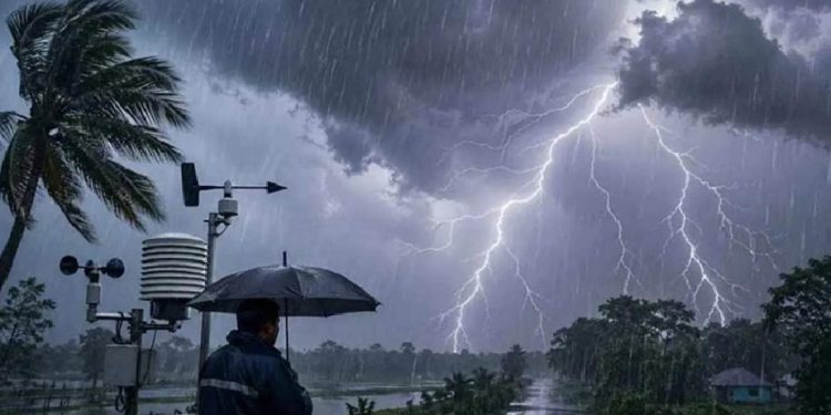দেশের ৭ অঞ্চলে ৬০ কিমি বেগে ঝড়সহ বজ্রবৃষ্টির আভাস