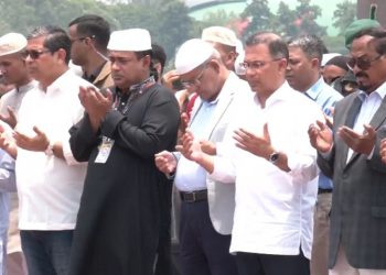 সাবেক প্রতিমন্ত্রী মিজানুর রহমান সিনহার জানাজা সম্পন্ন