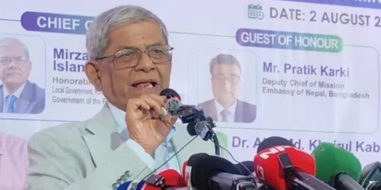 আগামী বছর থেকেই ঠাকুরগাঁও মেডিকেল কলেজে ভর্তি কার্যক্রম আনুষ্ঠানিক ভাবে শুরু: মির্জা ফখরুল