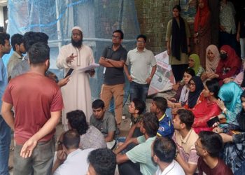 সেশনজট নিরসনে বেরোবির শিক্ষার্থীরা আমরণ অনশনে