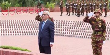 জাতীয় স্মৃতিসৌধে নবনির্বাচিত রাষ্ট্রপতির শ্রদ্ধা নিবেদন