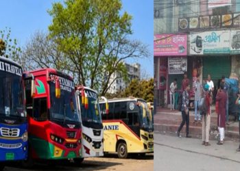 সারাদেশের সঙ্গে রাজশাহীর বাস চলাচল বন্ধ
