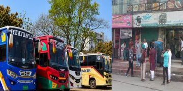 সারাদেশের সঙ্গে রাজশাহীর বাস চলাচল বন্ধ