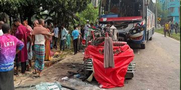 বাস ও সিএনজি অটোরিকশার মুখোমুখি সংঘর্ষে ময়মনসিংহে নিহত- ৭